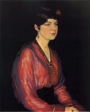 Portrait of Sylvia Parsons by William Strang Oil Painting