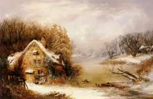 The Frozen Heart of Winter by William T. Such Oil Painting