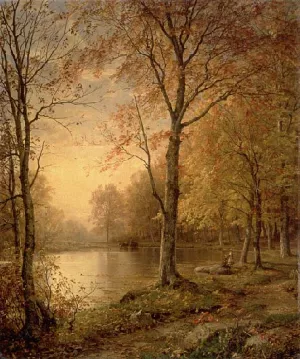Indian Summer Oil Painting by William Trost Richards - Bestsellers