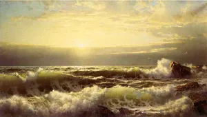 Off Conanicut, Newport by William Trost Richards Oil Painting