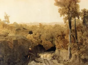 In the Forest of Wychwood by William Turner Of Oxford Oil Painting
