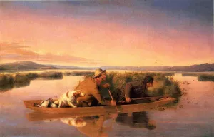 Duck Hunters on the Hoboken Marshes by William Tylee Ranney Oil Painting