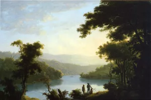 Meeting of the Watersnbsp;(also known as The Meeting of the Potomac and Shenandoah Rivers at Harper's Ferry) by William Winstanley Oil Painting