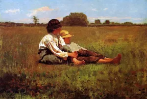 Boys in a Pasture by Winslow Homer Oil Painting