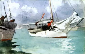 Fishing Boats, Key West by Winslow Homer Oil Painting