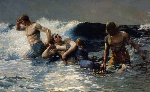 Undertow by Winslow Homer Oil Painting